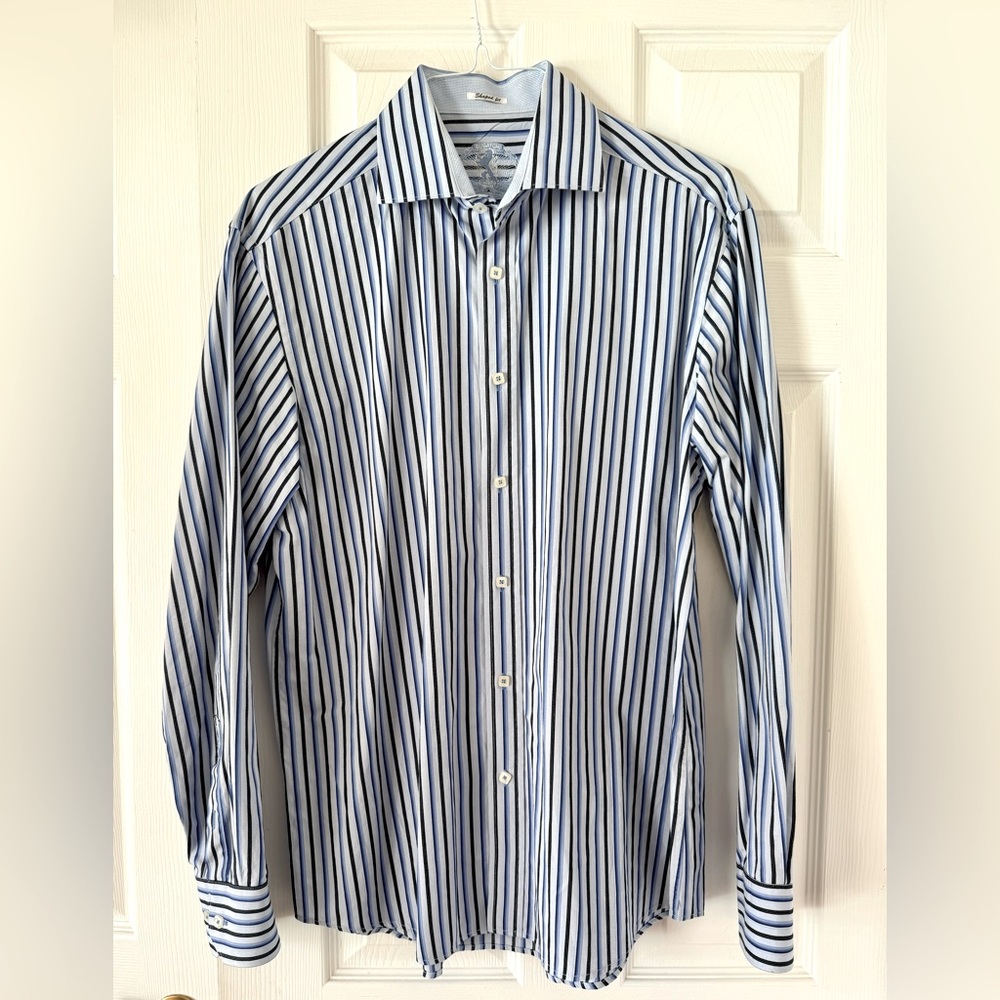 Bugatchi striped button down shirt